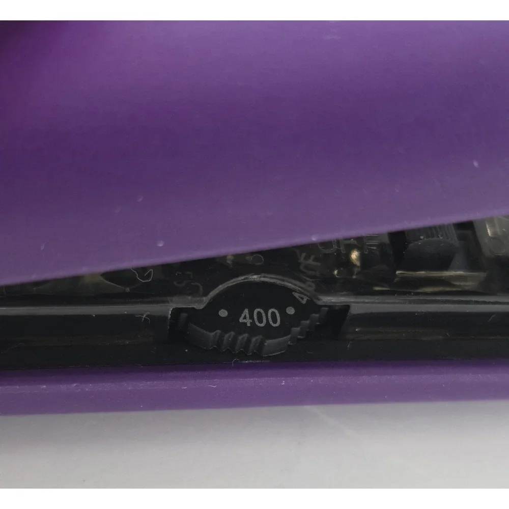 Soleil Professional Solid Ceramic Flat Iron Magnetized Plates Purple Pre-owned